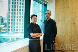 (左)S.RIDE株式会社 橋本洋平社長(右)株式会社ニューステクノロジー 三浦純揮社長