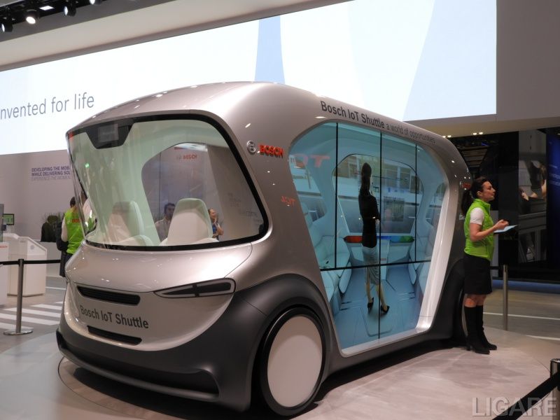 CES2019で展示された「Bosch IoT Shuttle」