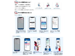 QR共通乗車サービスの利用法イメージ