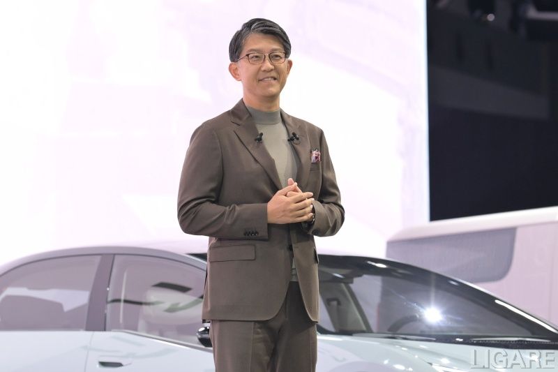 自工会の会長に就く佐藤トヨタ社長