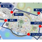 万博会場バスのルート(出所：Osaka Metroプレスリリース、博覧会協会HPを一部加工して使用)