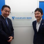 A-Drive 社長 岡部定勝氏(左)とアイサンテクノロジー 社長 加藤淳氏