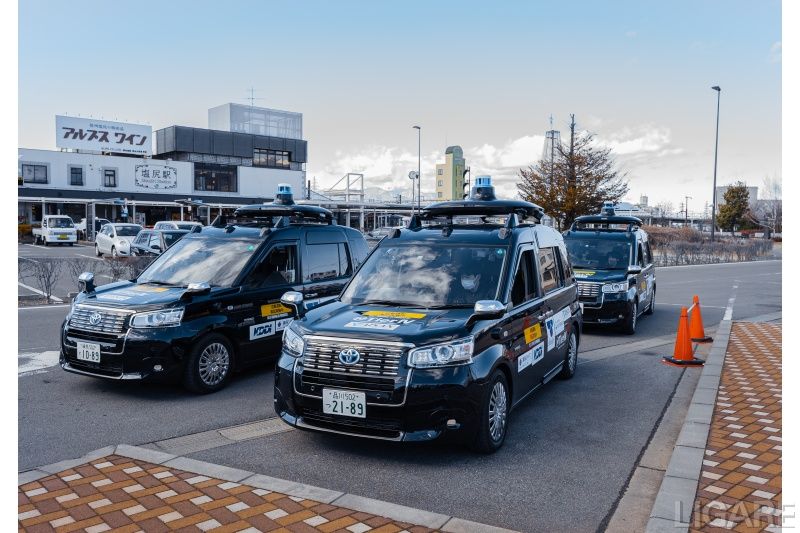 実証運転を行ったロボットタクシー車両