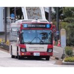 大型自動運転バスで営業路線を走る異例の実証に成功(平塚市提供)