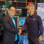 写真向かって左より、トルビズオン代表取締役 増本 衛、エアロネクスト代表取締役CEO 田路圭輔