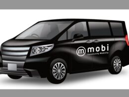 AIオンデマンド乗り合い交通サービス「mobi」の車両