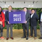 左より古田氏、西鉄の日髙氏、富士通の平賀氏、NTTドコモの緒方氏、WILLERの村瀨氏（提供：WILLER)