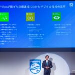 登壇する堤浩幸代表取締役社長(提供:フィリップス)