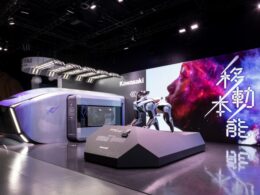 川崎重工が大阪・関西万博で実施した「未来の都市」での展示（画像提供：川崎重工）