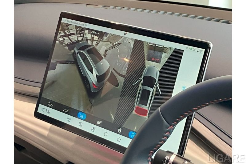 スクリーン横向き時の360度モニター画像