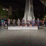 「Canvas」合同出発式のテープカットセレモニーの様子