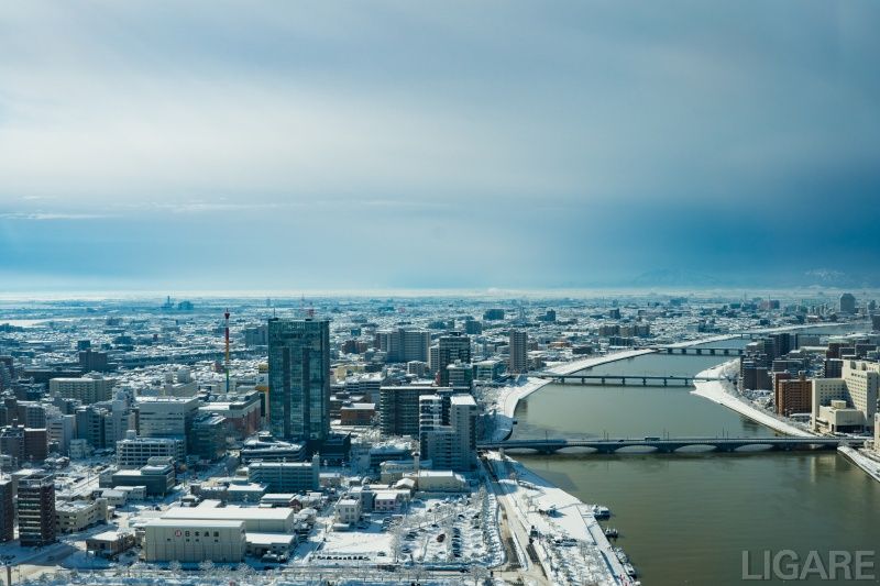 新潟市内の展望