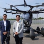 写真左から 丸紅エアロスペース 第三営業本部長兼取締役 西川博貴氏 Osaka Metro交通事業本部 次世代モビリティ推進部 万博推進課長 西村慶友氏