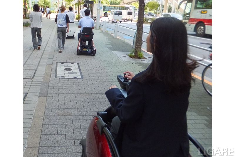 街中での実証風景