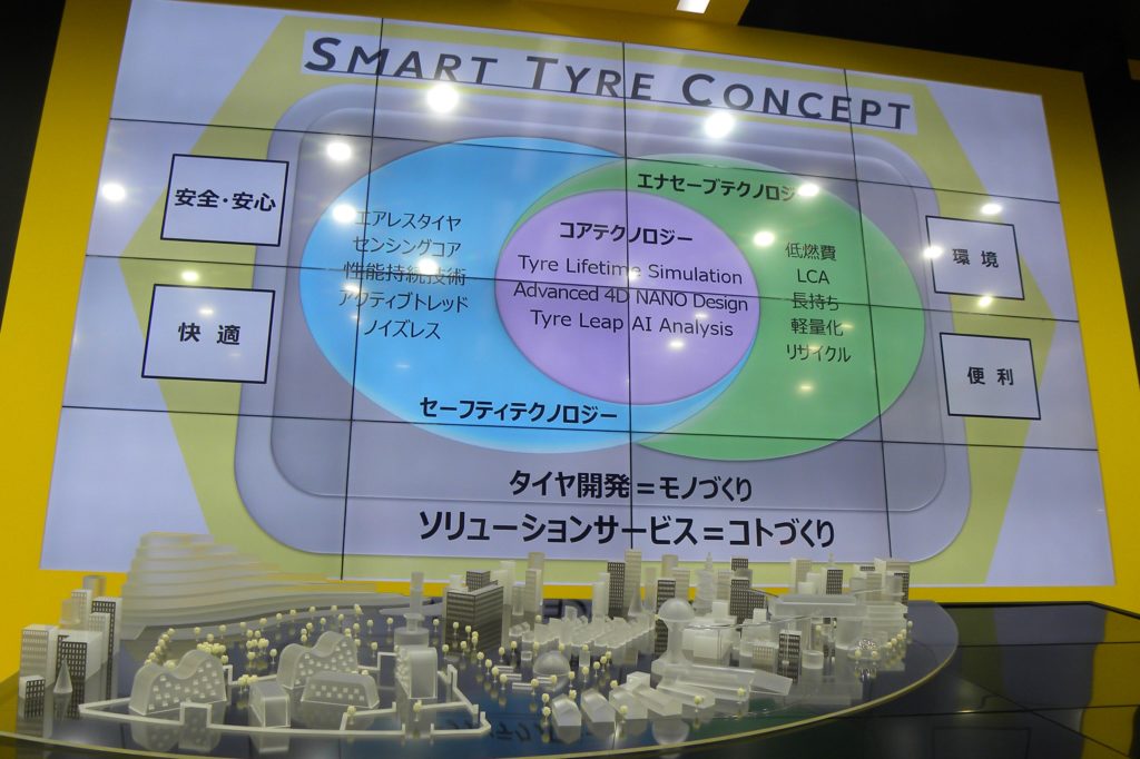 2017年に発表したスマートタイヤコンセプトのさらなる進化を表明