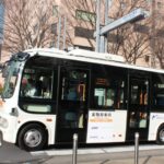 自動運転バスの実証運行の様子(提供:日本工営)