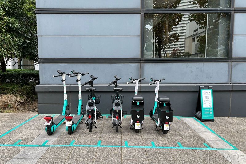 みなとみらいセンタービルの電動シートボード・電動キックボード・電動アシスト自転車