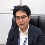 インタビューに答えるブルースカイテクノロジー代表の矢島氏