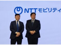 左からNTTモビリティの山下航太社長、永宮雅晴副社長。両者はNTTの自動車関連の事業をけん引してきた