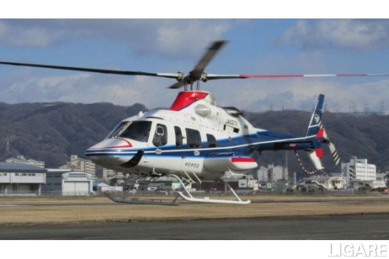 使用するヘリコプター「ベル430」
