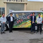 左から丸紅の浅井幸広氏、イメイドの伊口明高代表取締役、丸紅オートモーティブの石井能成代表取締役社長、フォロフライの中尾源COO、イメイドの古波蔵篤氏、丸紅オートモーティブの橋田元裕氏