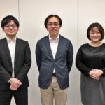 左から、みちのりHDの下重翔平氏、ジョルダン社の長岡豪氏と山本侑佳氏