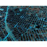 Techno mega city; urban and futuristic technology concepts, original 3d rendering