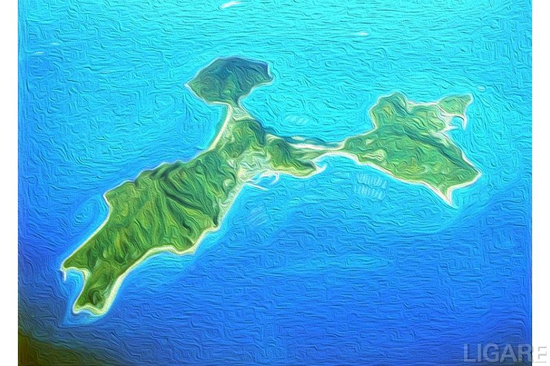 粟島の全島図