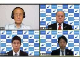 記者会見の様子