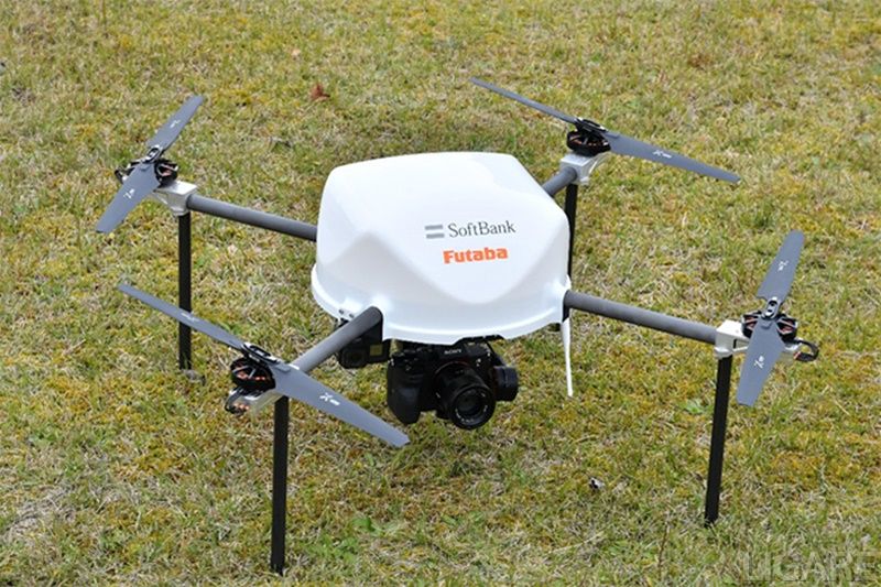 産業向けドローン(プロトタイプ) ソフトバンクのプレスリリースより