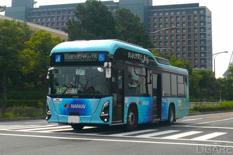 大阪・関西万博のEVバス、関空ランプバスに転用 国内空港で初