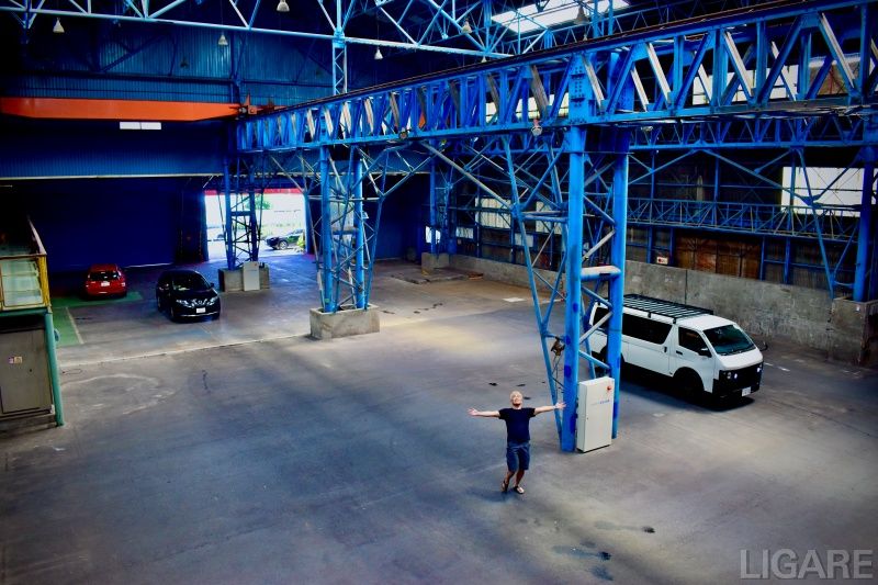 Mobi Lab.を構える旧倉庫の内観