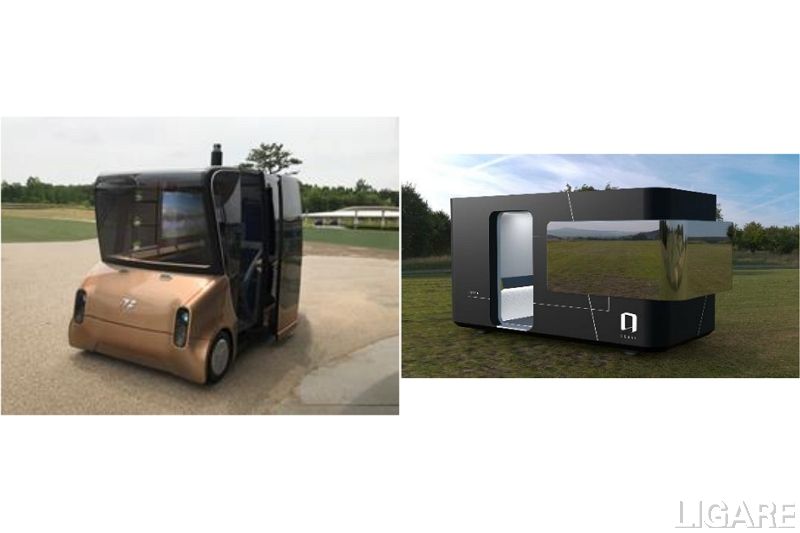 実証実験に使用する車両MOOX(左) SQUAL(右)