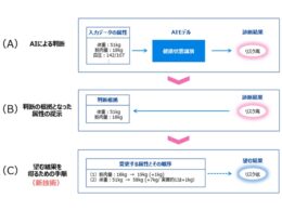 健康診断を例にしたAI判断の流れ