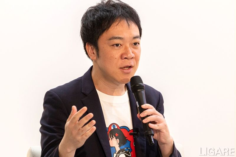 万博テーマウィークスタジオでのティアフォー加藤氏(写真提供:JR東海)