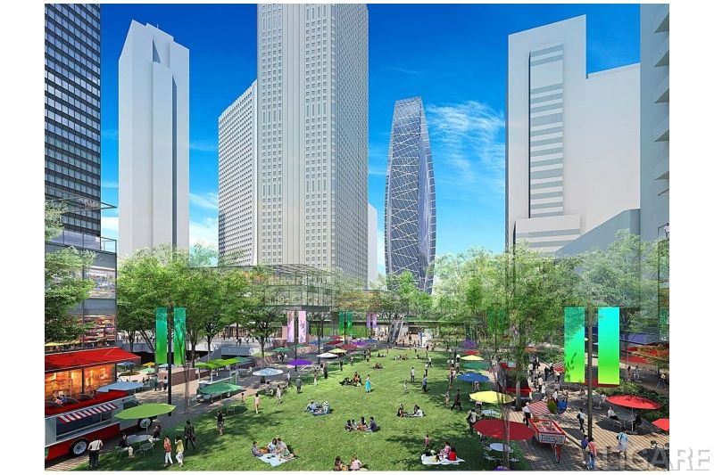 西新宿地区のイメージパース