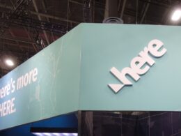HERE社、CES2025のブースの写真