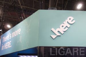 HERE社、CES2025のブースの写真
