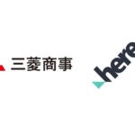 三菱商事とHEREの会社ロゴ