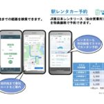 経路検索と駅レンタカー予約