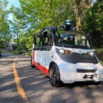 広島大学の実証実験で使用した自動運転シャトル