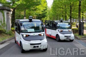 広島大学の実証実験で使用した自動運転シャトル