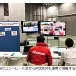 コントロール室での遠隔操作の様子