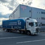 日本郵便とT2、自動運転トラックを用いた関東〜九州の「中継輸送」を実証。拠点でのコンテナ移し替えも