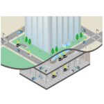 大成建設やティアフォーなど4社、建物の「地下駐車場」を自律走行する共同研究を開始