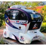 PSSIの「3D-LiDAR センサー」が搭載された自動運転シャトルバス