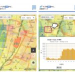 混雑度マップ 利用画面イメージ