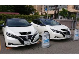 「NISSAN e-シェアモビ」のEVステーション