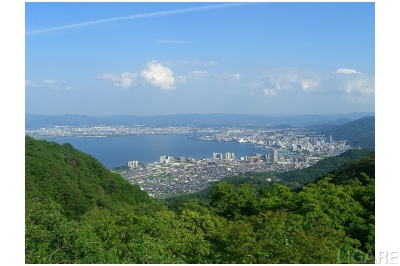 比叡山から大津市内を撮影したもの。