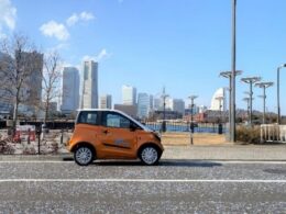 シェアリングサービスを提供する 超小型EV「FOMM ONE」